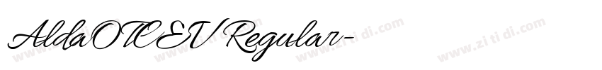 AldaOTCEV Regular字体转换 AldaOTCEV Regular字体转换